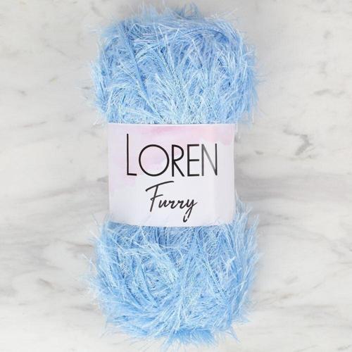  Furry Bebe Mavisi El Örgü İpi - RF007 - 34046