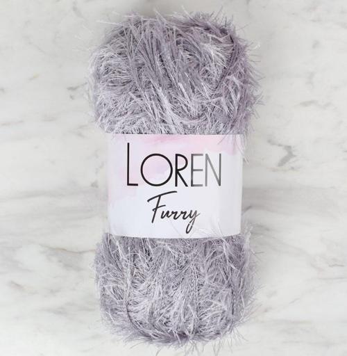  Furry Gri El Örgü İpi - RF006 - 34045