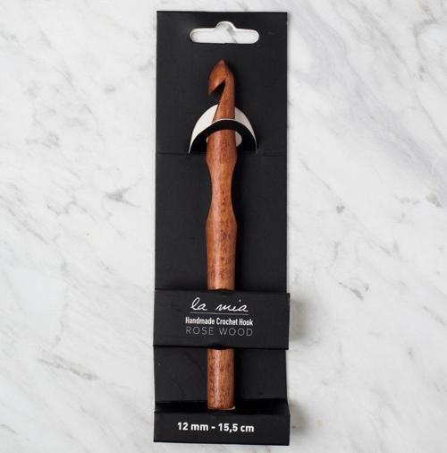 La Mia Rosewood 12 mm 15.5 cm Ahşap Yün Tığ