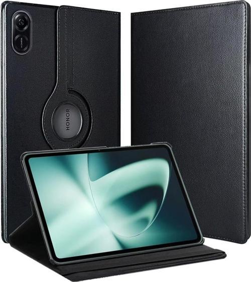 Honor Pad X9 11.5 inç Uyumlu 360° Dönebilen Uyku Modlu Standlı Pu Deri Tablet Kapaklı Kılıf