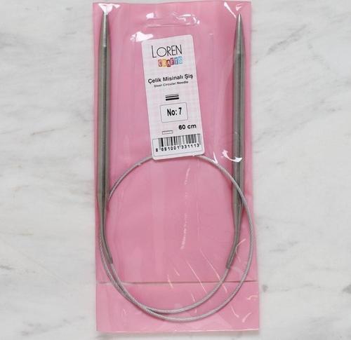  Crafts 7 mm Çelik Misinalı Şiş 60 cm