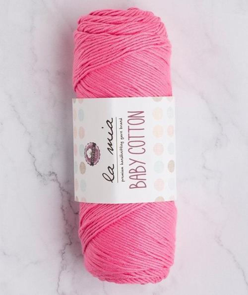 La Mia Baby Cotton Pembe El Örgü İpi - L046 - 33645