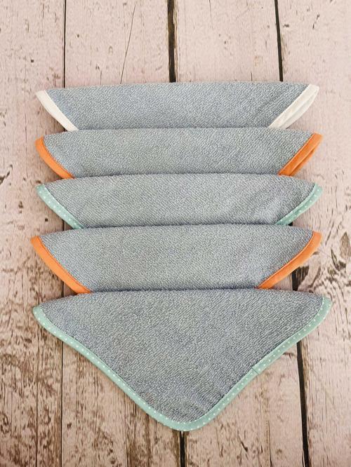 5'li Micro-cotton Bebek Ağız Mendili Önlük Havlu