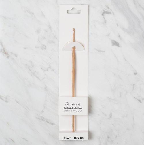 La Mia Whitewood 2 mm 15.5 cm Ahşap Yün Tığ