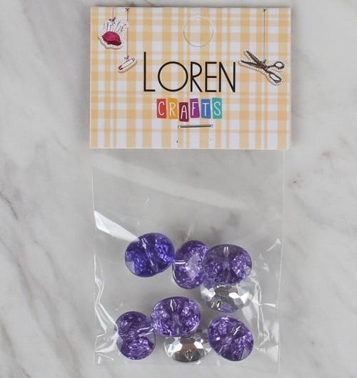  Crafts lila 8 li düğme - 235