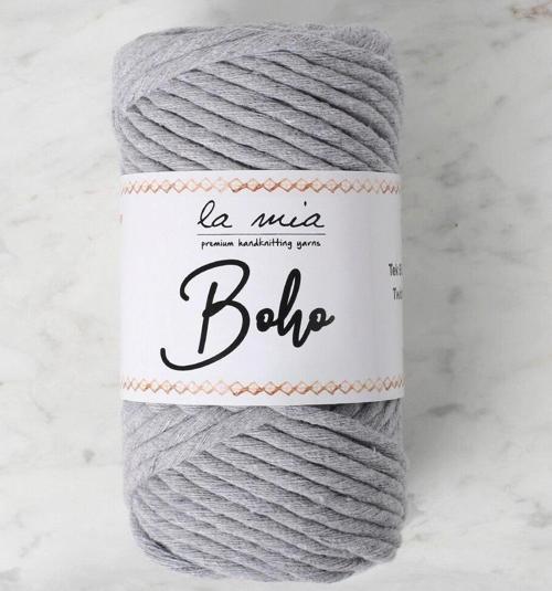 La Mia Boho Gri Büküm Makrome İpi - L031 - 33986