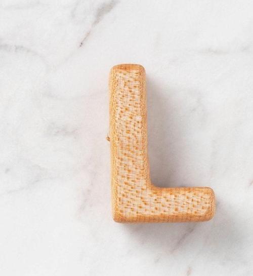 Hobi Baby Organik Ahşap Harf - L