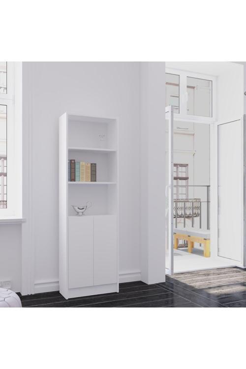 Çok Amaçlı 2 Kapaklı Mutfak Banyo Dolabı Cad56 Beyaz