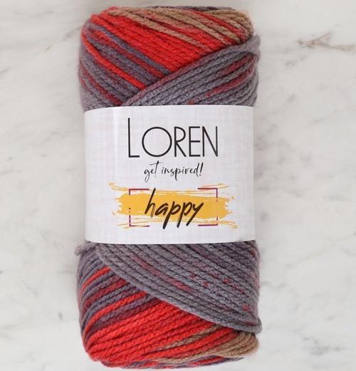 Happy Ebruli El Örgü İpi - RH006 - 34291