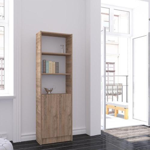 Çok Amaçlı 2 Kapaklı Mutfak Banyo Dolabı Cad56 Çam