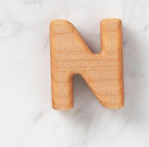 Hobi Baby Organik Ahşap Harf - N