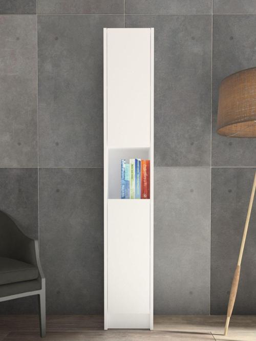 Flat30 Kitaplık 2 Kapaklı Kütüphane Çok Amaçlı Dolap Beyaz