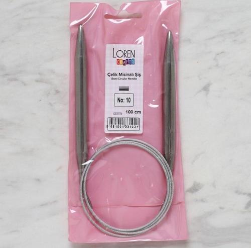  Crafts 10 mm Çelik Misinalı Şiş 100 cm