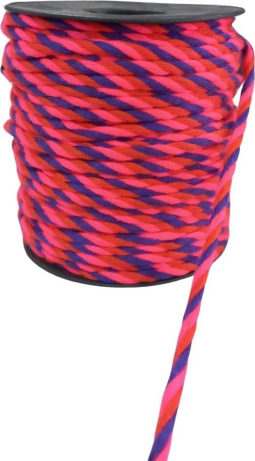 Bileklik ipi, Hediye Paketleme ipi, Şans, Bereket, Aşk, Şifa, Güç 5 mm Pamuk  5 metre Fuşya
