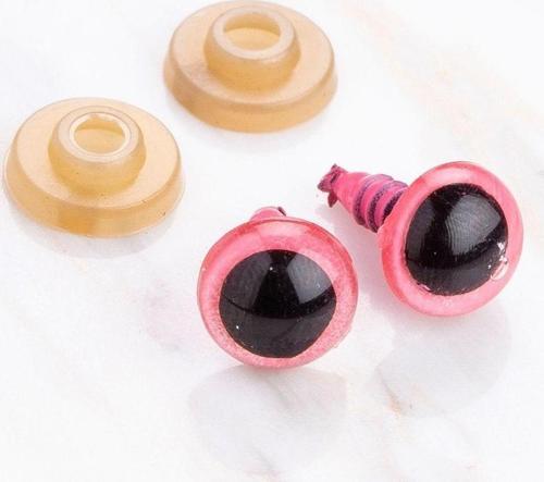 10 mm Pembe 5 Çift Amigurumi Göz