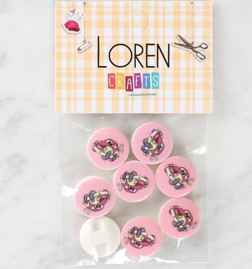  Crafts 8'li Araba Düğme - 1029