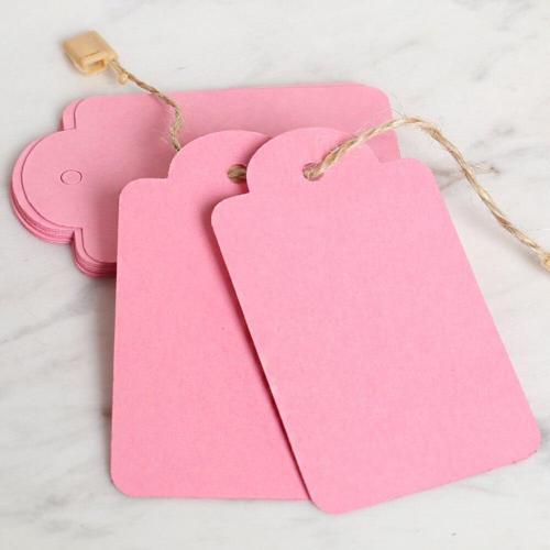  10'lu Pembe Etiket ve Klipsli Etiket İpi