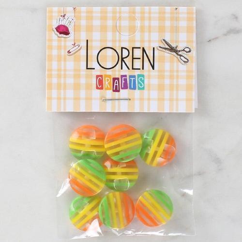  Crafts 8'li Desenli Düğme - 1083