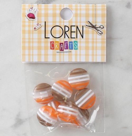  Crafts 8'li Desenli Düğme - 1087