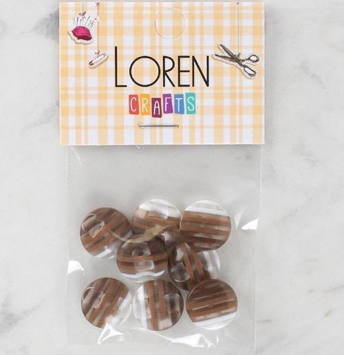  Crafts 8'li Desenli Düğme - 1088