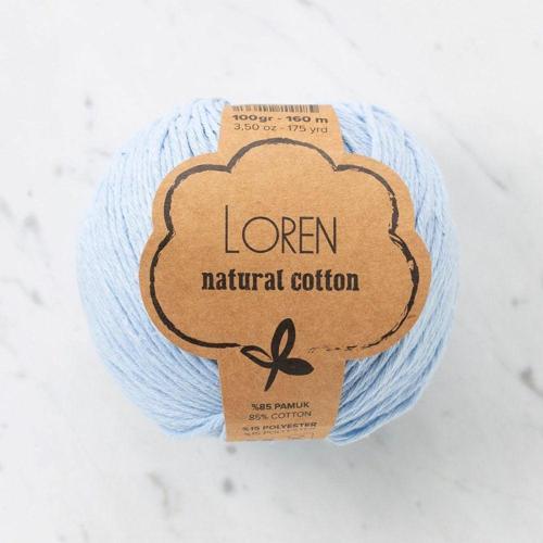  Natural Cotton Bebe Mavi El Örgü İpi - R090 - 33921