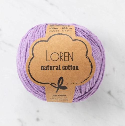  Natural Cotton Lila El Örgü İpi - R020 - 33920