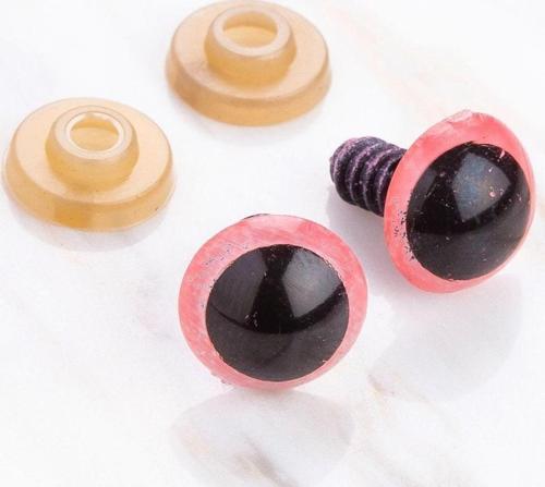  12 mm Pembe 5 Çift Amigurumi Göz