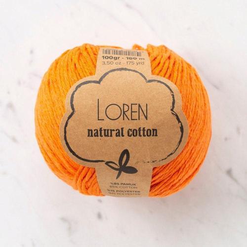 Natural Cotton Koyu Turuncu El Örgü İpi - R096 - 33917
