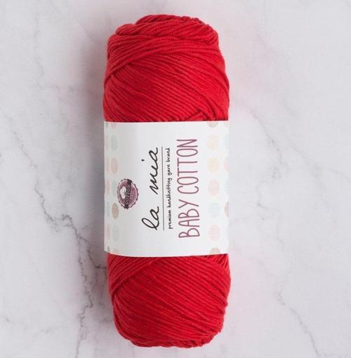 La Mia Baby Cotton Kırmızı El Örgü İpi - L033 - 33634