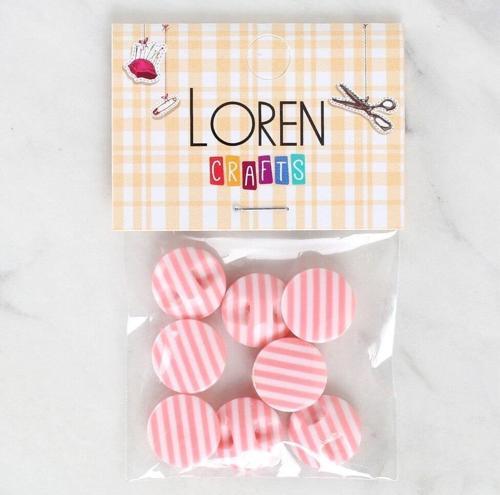  Crafts 8'li Desenli Düğme - 1105
