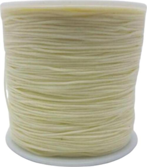 Paraşüt İpi, Bileklik-Kolye örgü ipi 1 mm 50 metre Krem