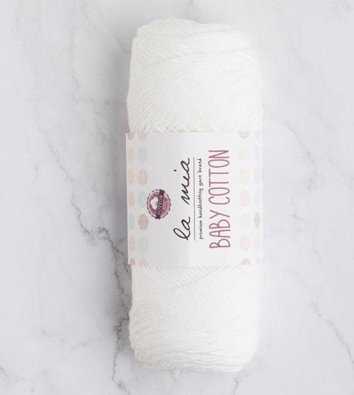 La Mia Baby Cotton Beyaz El Örgü İpi - L001 - 33628