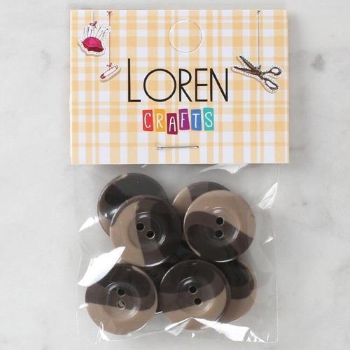  Crafts 8'li Düğme Kahverengi - 1139