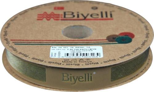 Biye Simli Katlı Ta 2 cm 25 Metre %50 Simli % 50 Polyester