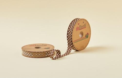 Biye Büyük Puanlı Katlı A20 Kahverengi 2 cm 25 Metre %65 Koton %35 Polyester