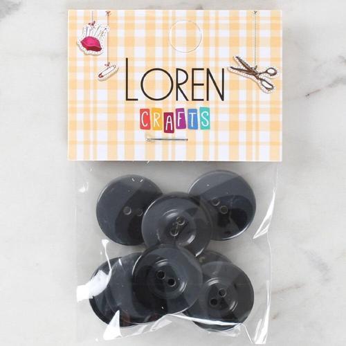  Crafts 8'li Düğme Koyu Gri - 1122