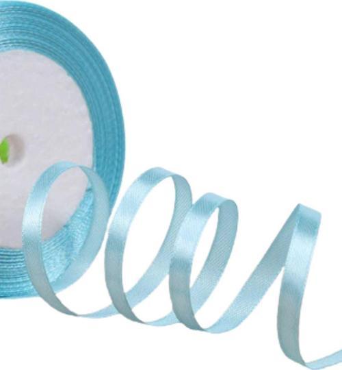 Saten Kurdele 6 mm Mint 5 Metre