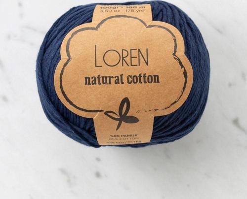  Natural Cotton Lacivert El Örgü İpi - R005 - 33900