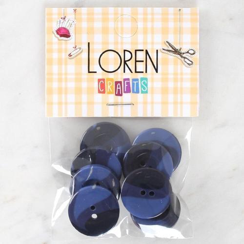 Crafts 8'li Düğme Mavi - 1141