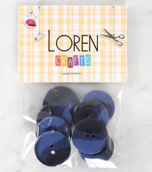  Crafts 8'li Düğme Mavi - 1141