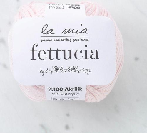 La Mia Fettucia Toz Pembe El Örgü İpi - L063 - 33887