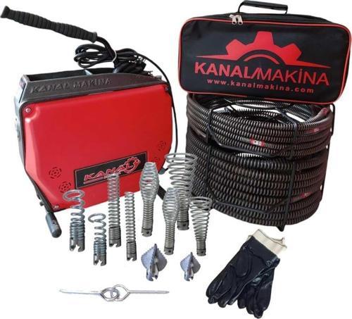 Kanal Tıkanıklık Gider Açma Makinesi Ikili Set 16-22