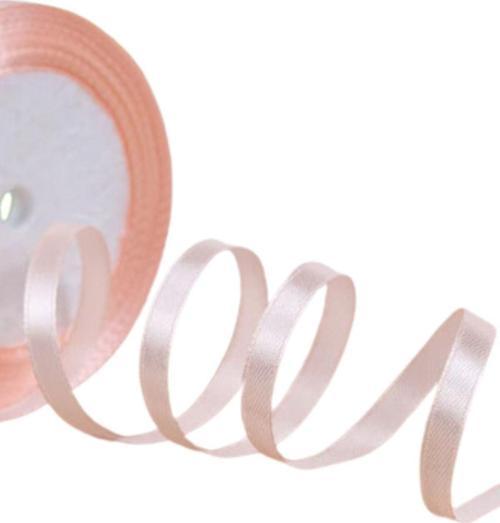 Saten Kurdele 6 mm Pudra 5 Metre