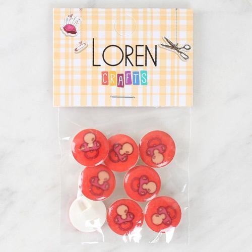 Crafts 8'li Emzik Düğme - 1012