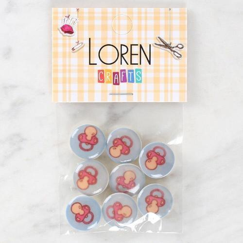  Crafts 8'li Emzik Düğme - 1013