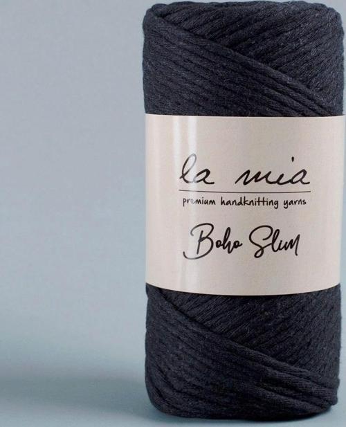 La Mia Boho Slim Siyah El Örgü İpi -L006 - 34203