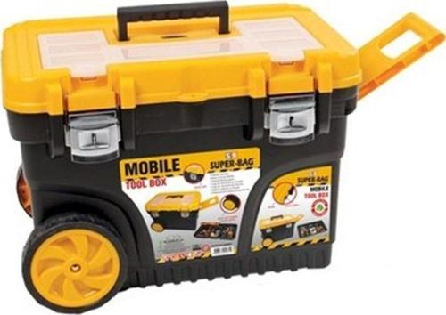 Mobil Tekerlekli Hırdavat Takım Çantası Takım Sandığı Metal Kilitli