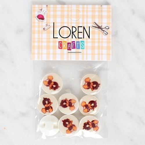  Crafts 8'li Ördek Düğme - 1201