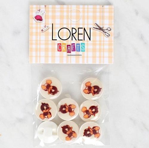  Crafts 8'li Ördek Düğme - 1201