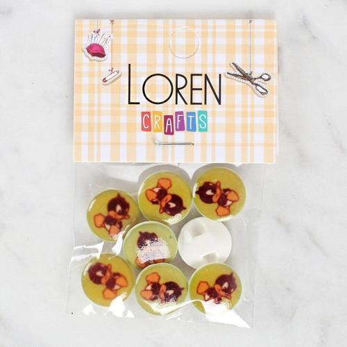  Crafts 8'li Ördek Düğme - 1204